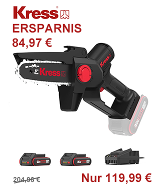 Mini-Akku-Kettensäge